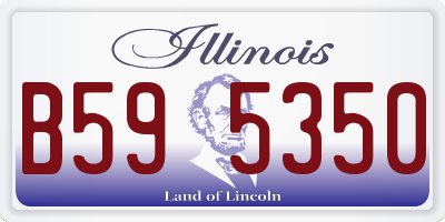 IL license plate B595350