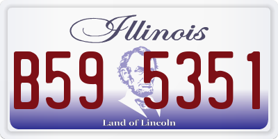 IL license plate B595351