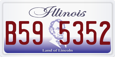 IL license plate B595352
