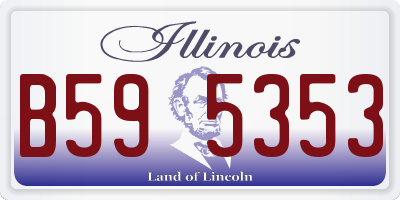 IL license plate B595353