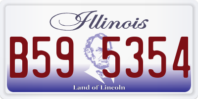 IL license plate B595354