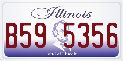 IL license plate B595356