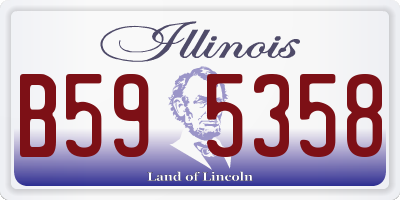 IL license plate B595358
