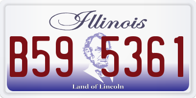 IL license plate B595361