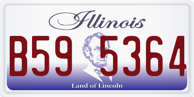 IL license plate B595364