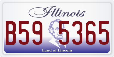 IL license plate B595365