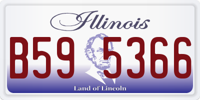 IL license plate B595366