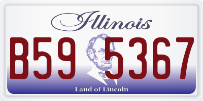 IL license plate B595367