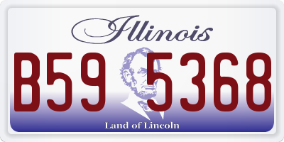 IL license plate B595368