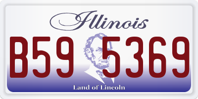 IL license plate B595369