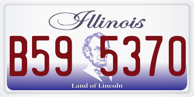 IL license plate B595370