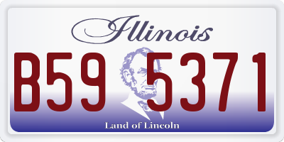IL license plate B595371