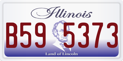 IL license plate B595373