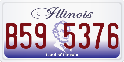 IL license plate B595376