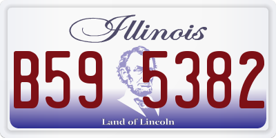 IL license plate B595382