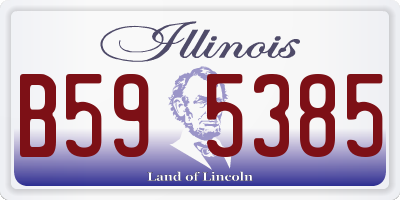 IL license plate B595385