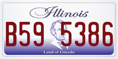 IL license plate B595386