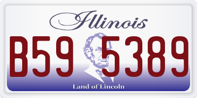 IL license plate B595389