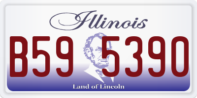 IL license plate B595390