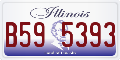IL license plate B595393