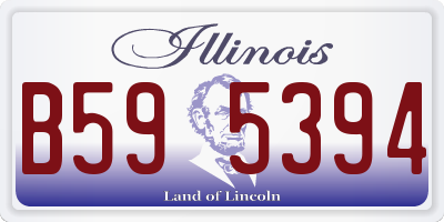 IL license plate B595394