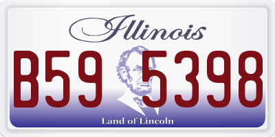 IL license plate B595398