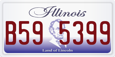 IL license plate B595399
