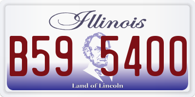 IL license plate B595400