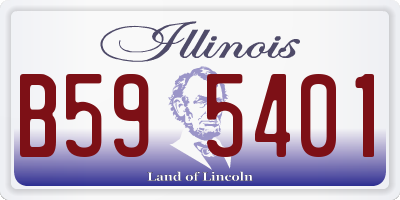 IL license plate B595401
