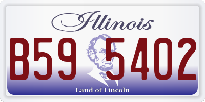 IL license plate B595402