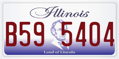 IL license plate B595404