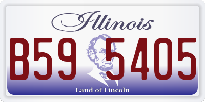IL license plate B595405