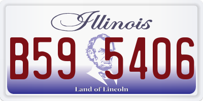 IL license plate B595406