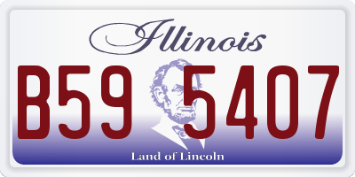 IL license plate B595407