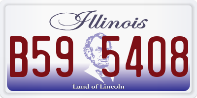 IL license plate B595408