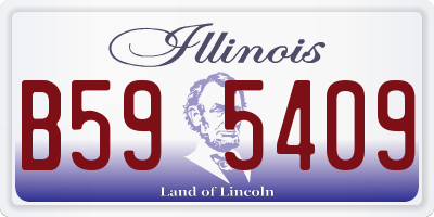 IL license plate B595409