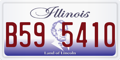 IL license plate B595410
