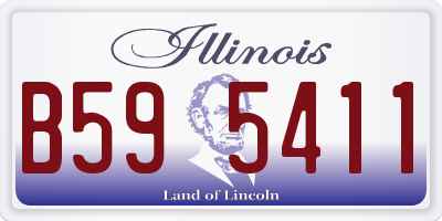 IL license plate B595411