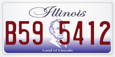 IL license plate B595412