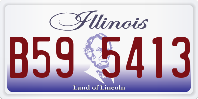 IL license plate B595413