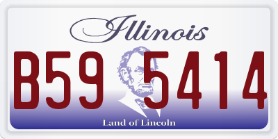 IL license plate B595414