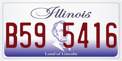 IL license plate B595416
