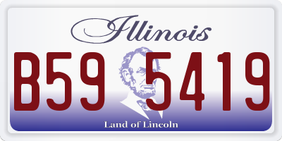 IL license plate B595419