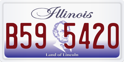 IL license plate B595420