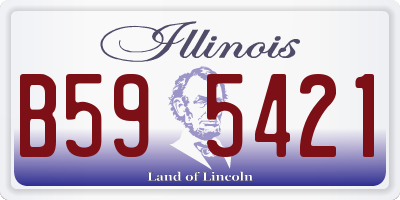 IL license plate B595421