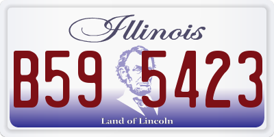 IL license plate B595423