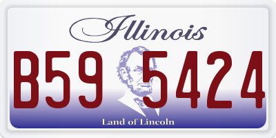 IL license plate B595424