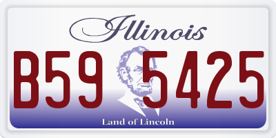 IL license plate B595425