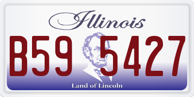 IL license plate B595427