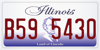 IL license plate B595430